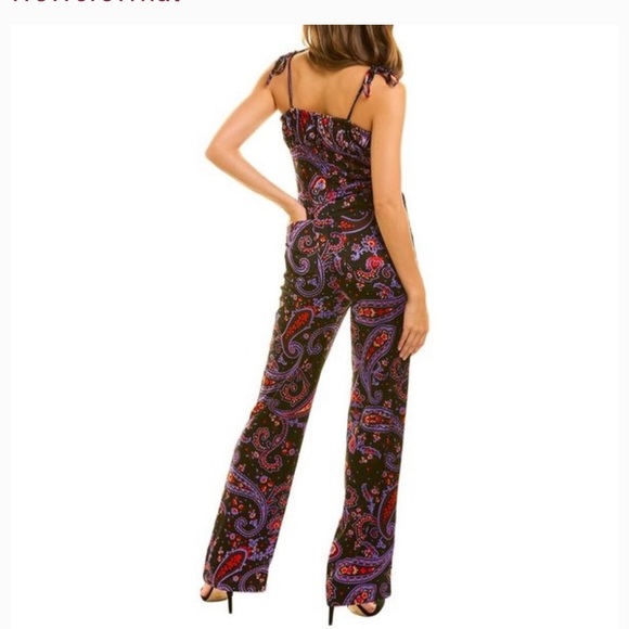 Danielle Bernstein Pull On Paisley Jumper Jumpsuit WeWoreWhat Revolve Sh… - Picture 2 of 8